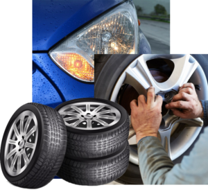 tire being installed